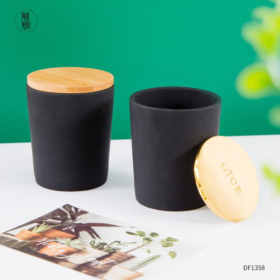 Ceramic candle jar wholesale, custom ceramic candle jar manufacturer