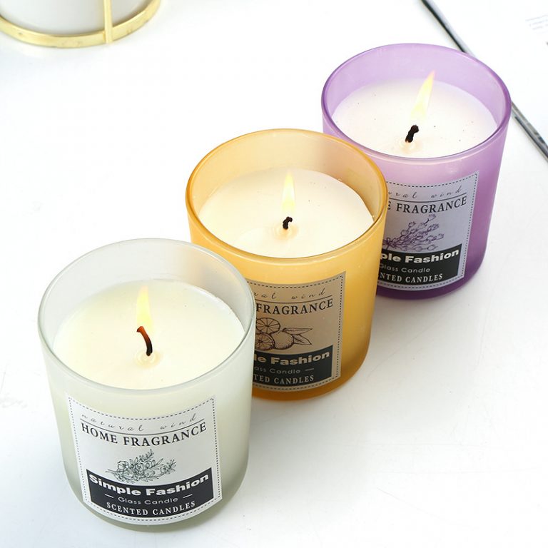 Smokeless scented candle glass candle jar wholesale