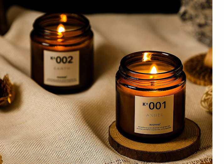 4 20 oz wholesale glass incense candle jar with lid candle jar wholesale