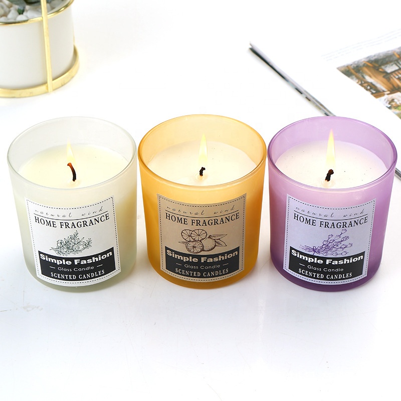 Empty matt white 200ml luxury candle jars candle jar wholesale