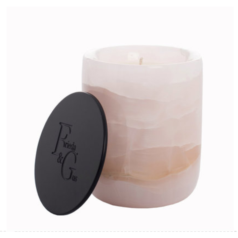 Luxury ceramic marble candle jars with metal lid candle jar wholesale