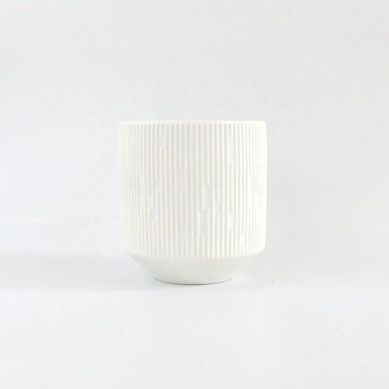 Matte empty ceramic candle jar candle jar wholesale