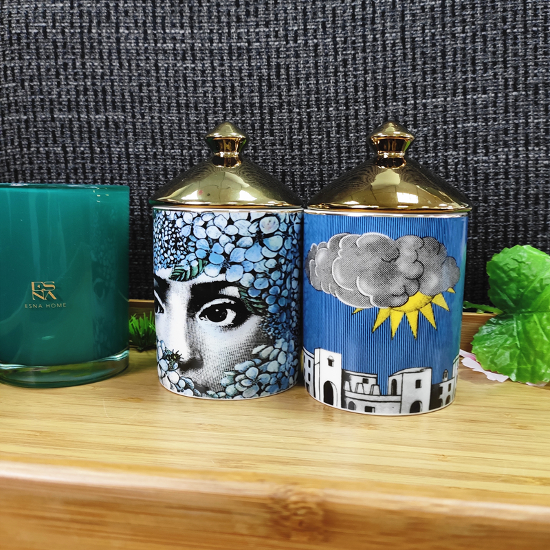 Porcelain luxury wholesale ceramic candle jar candle jar wholesale