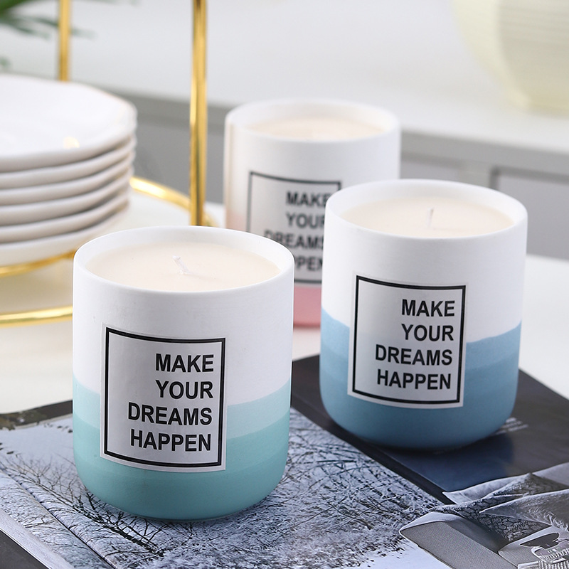 European Style Fashion Spot Ceramic Candle Jars candle jar wholesale