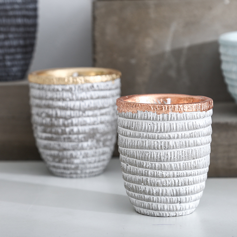 New European Creative Ceramic Candle Jars candle jar wholesale