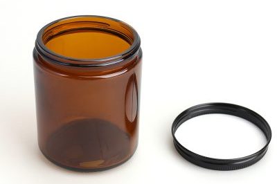 Amber glass candle jars for scent (3)