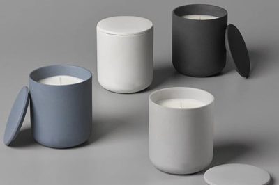 Ceramic candle jars (2)