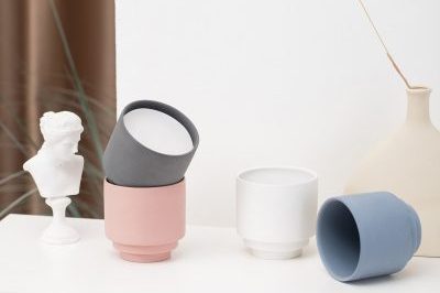 Customize nordic matt round ceramic candle jar (5)