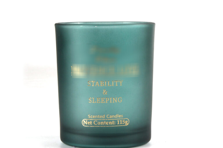 Customized matte pink glass candle jars (2)