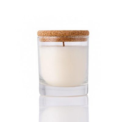 Frosted Glass Candle Jars Bulk Pretty Glass Candle Jar with Wooden