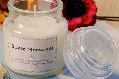 Glass candle jars (3)