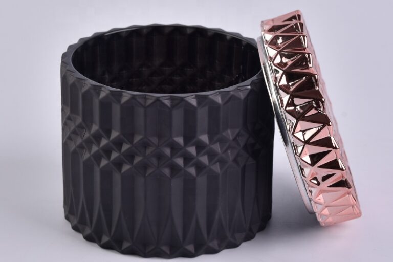 Glass candle jars with luxury lid supplies (3)