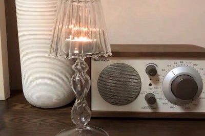 Glass candlestick personality candle holder (5)