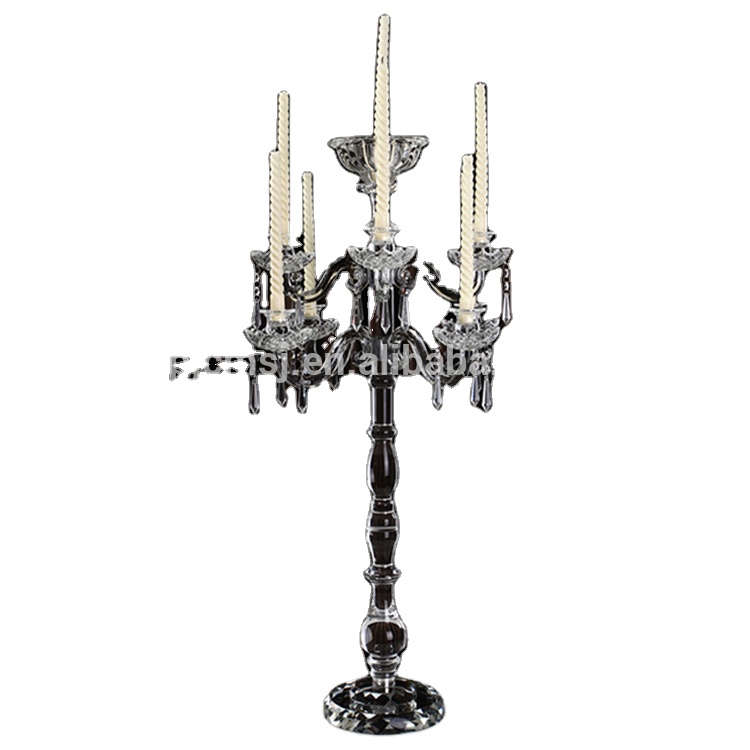 New designed crystal candle holder for wedding candle jar wholesale