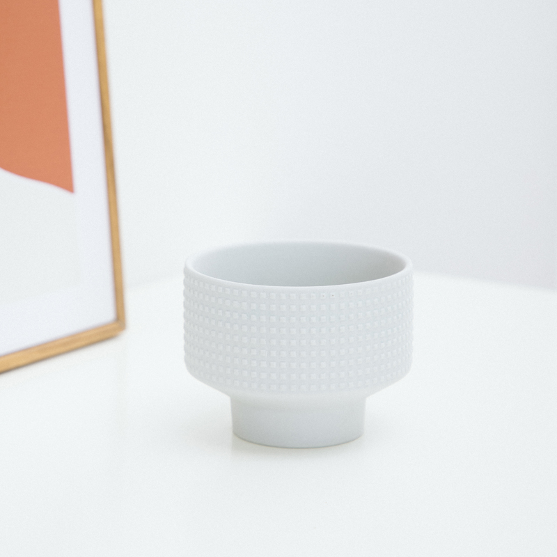 Nordic matt ceramic candle vessels jars candle jar wholesale