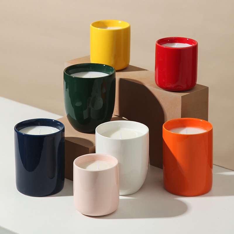 Bright Aromatherapy Ceramic Candle Jars candle jar wholesale