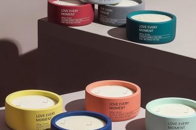 Coral Cement Cup Ceramic Candle Jars (5)