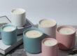 Alt:Creative Macaron Ceramic Candle Jar Manufacturer with Lid