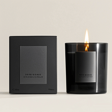 Glass Candle Vessels with Lids