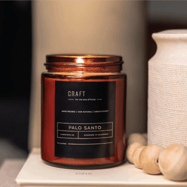 Scented Wax Candles in Glass Jars