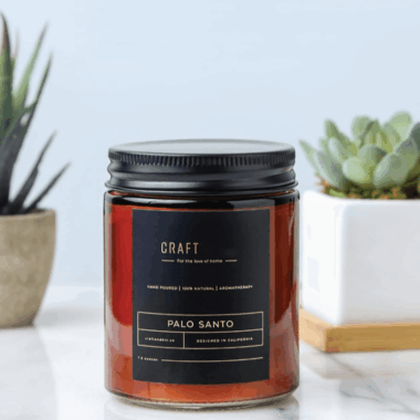 Scented Wax Candles in Glass Jars