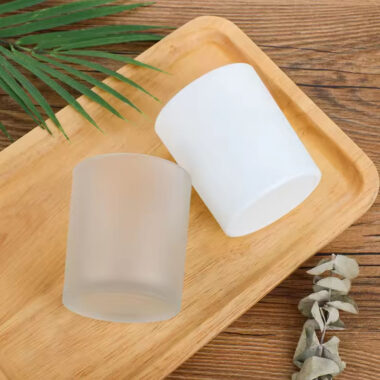 Luxury Glass Candle Jars with Wooden Lids