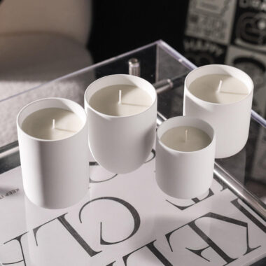 White Ceramic Candle Jar