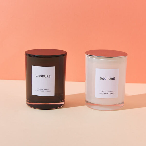 Glass Candle Jars with Lids