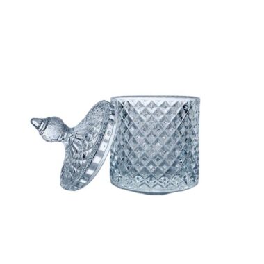 Glass Candle Jars with Lid for Storage