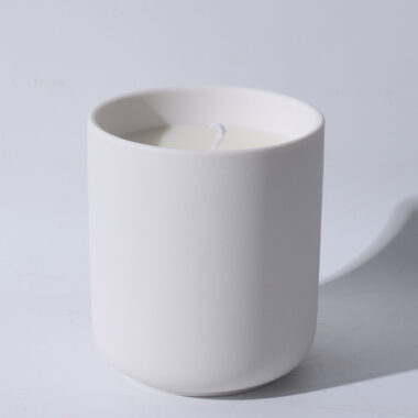 Matte Ceramic Candle Jar with Lid