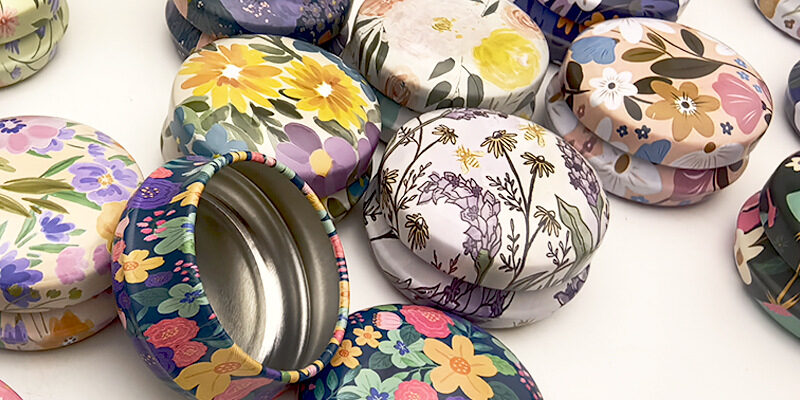 Mini Round Candle Tins for Balms