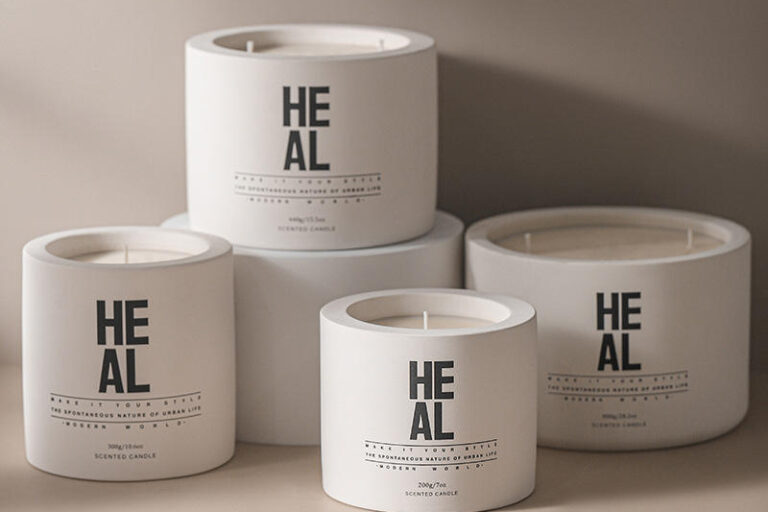 Ceramic Candle Jar Nordic Minimalist Style