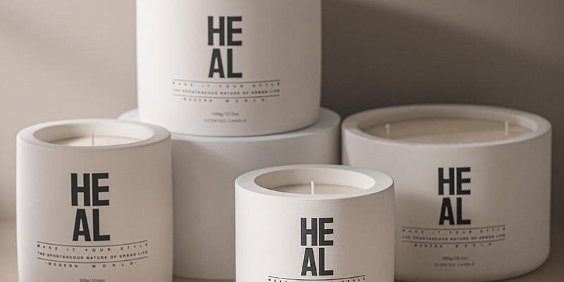 Ceramic Candle Jar Nordic Minimalist Style