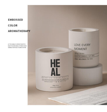 Ceramic Candle Jar Nordic Minimalist Style