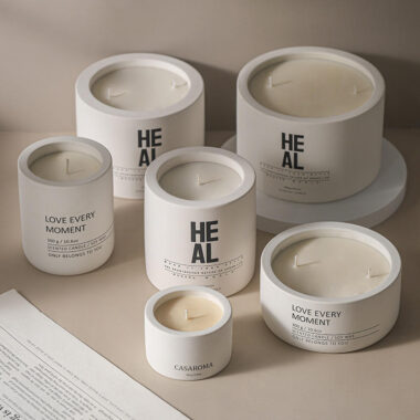 Ceramic Candle Jar Nordic Minimalist Style
