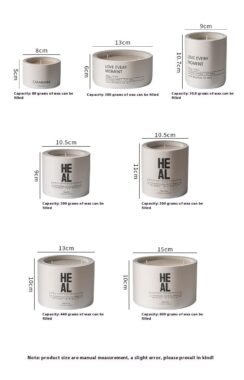 Ceramic Candle Jar Nordic Minimalist Style