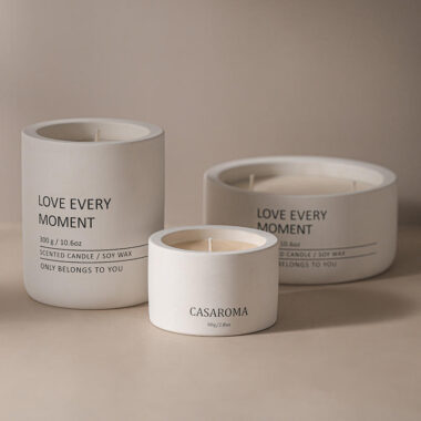 Ceramic Candle Jar Nordic Minimalist Style