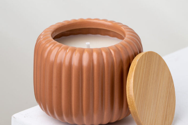 Ceramic Candle Vessels with Lids