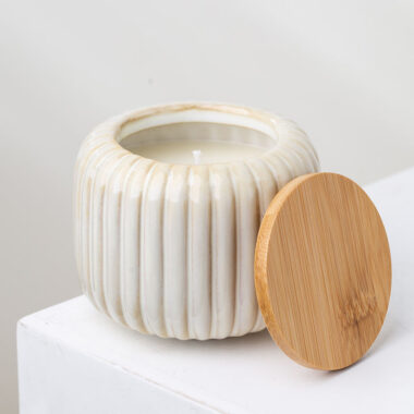 Ceramic Candle Vessels with Lids