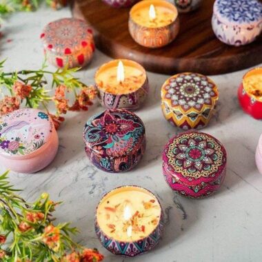 Luxury Candle Tins with Lids in Multiple Sizes