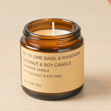 Glass Candle Jars with Lid and Box