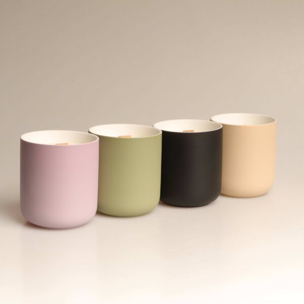 Ceramic Candle Cup Sets with Lids