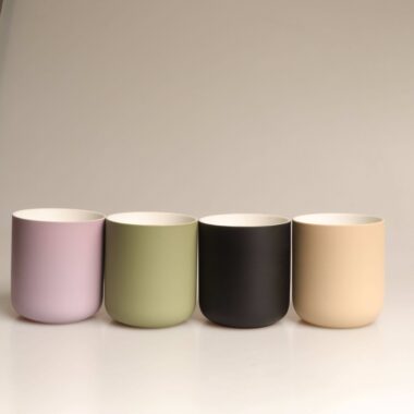 Ceramic Candle Cup Sets with Lids