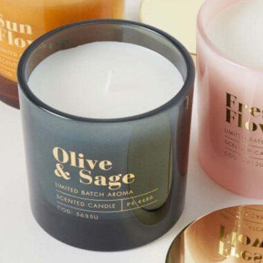 Luxury scented candle jars with lids