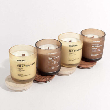 Luxury scented candle jars with lids