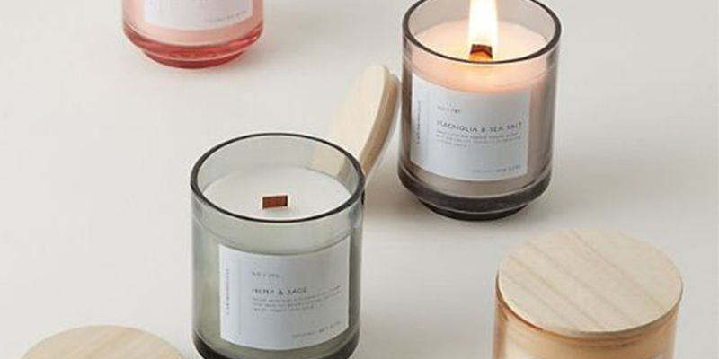 Luxury scented candle jars with lids