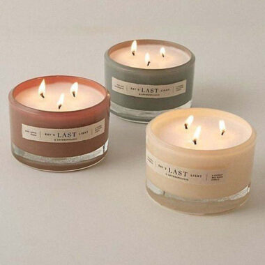 Luxury scented candle jars with lids