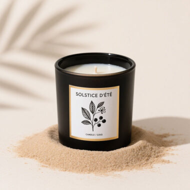 Customized luxury frosted glass candle jars