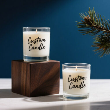 Customized luxury frosted glass candle jars