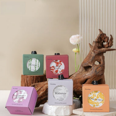 mini round metal candle tins